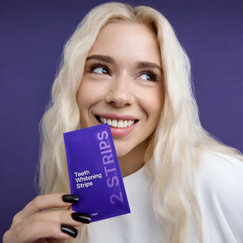 Tiras blanqueadoras Moradas