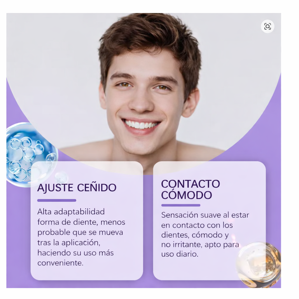 Tiras blanqueadoras Moradas