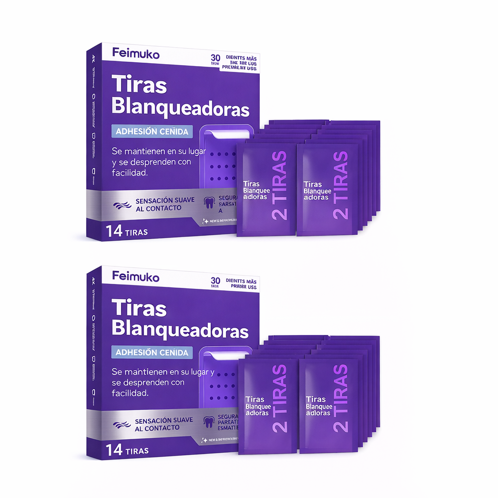 Tiras blanqueadoras Moradas